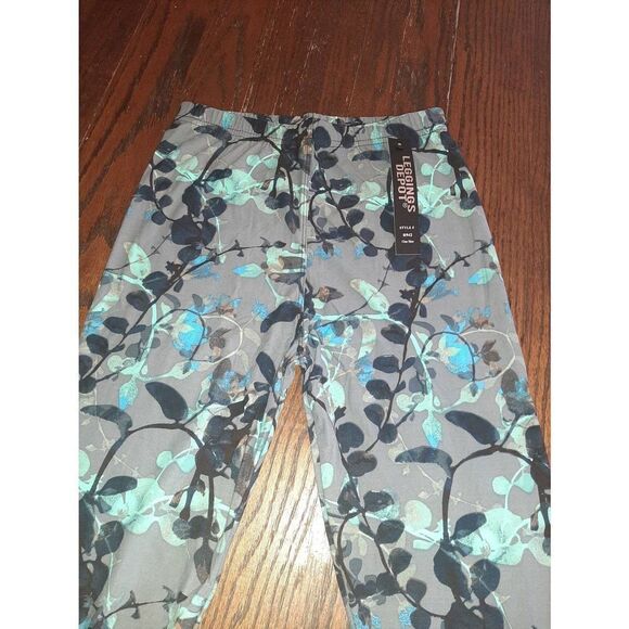 One Size 2-12 Leggings Depot Natural Vines Athletic Casual Leggings - Picture 6 of 7